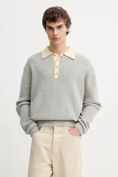 Nanushka pulover din amestec de lana NM25PFSW05391 culoarea gri, GREGOR imagine