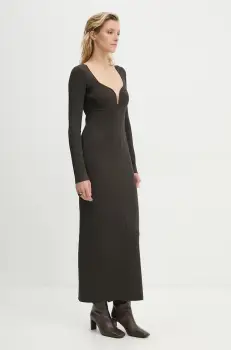 Nanushka rochie JERICA maxi, mulata, NW24PFBS22697 imagine