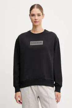 Napapijri bluza B-Box culoarea negru, cu imprimeu, NP0A4HYR0411 imagine