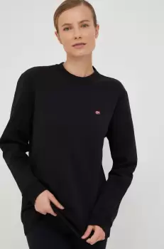 Napapijri bluza barbati, culoarea negru, neted imagine