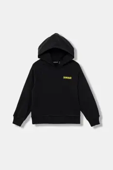 Napapijri bluza copii B-ADIGE culoarea negru, cu gluga, cu imprimeu, NP0A88ZXF0X1 imagine