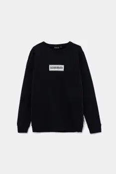 Napapijri bluza copii B-CHAMOIS culoarea bleumarin, uni, NP0A4HY31761 imagine