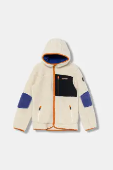 Napapijri bluza copii YUPIK culoarea bej, cu gluga, uni, NP0A4HG1N1J1 imagine