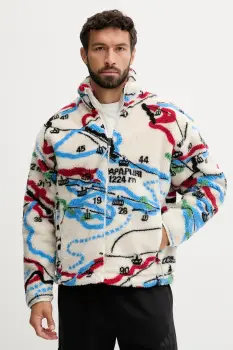 Napapijri bluza T-Fiemme culoarea bej, cu model, NP0A88TCFZE1 imagine