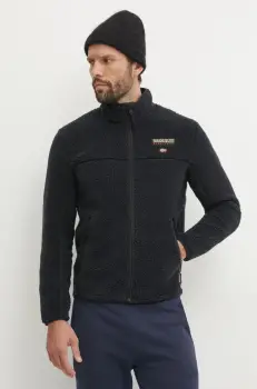 Napapijri bluza T-Tynik barbati, culoarea albastru marin, cu imprimeu, NP0A4IA90411 imagine