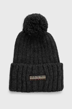 Napapijri caciula din amestec de lana culoarea gri, imagine