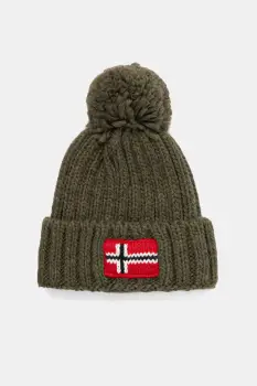 Napapijri caciula din lana pentru copii SEMIURY culoarea verde, NP0A4GMHG0A1 imagine