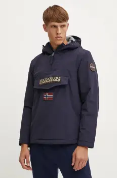 Napapijri geaca Rainforest barbati, culoarea albastru marin, de iarna, NP0A4GMC1761 imagine