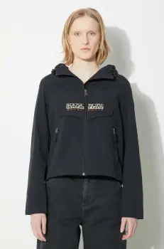 Napapijri geaca Rainforest Op S W femei, culoarea albastru marin, de tranzitie, NP0A4HTR0411 imagine