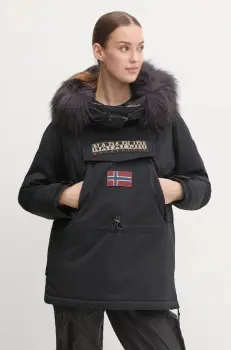 Napapijri geaca Skidoo 2.0 femei, culoarea negru, de iarna, NP0A4I5F0411 imagine