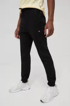 Napapijri pantaloni barbati, culoarea negru, neted imagine