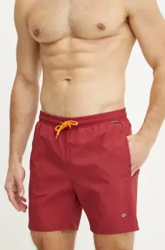 Napapijri pantaloni scurti de baie V-Haldane culoarea bordo, NP0A4HRZR1E1 imagine