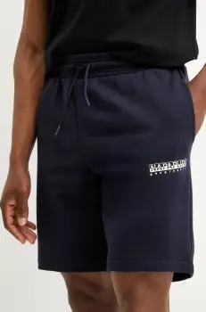 Napapijri pantaloni scurti din bumbac N-Gori barbati, culoarea albastru marin, NP0A4IBQ1761 imagine