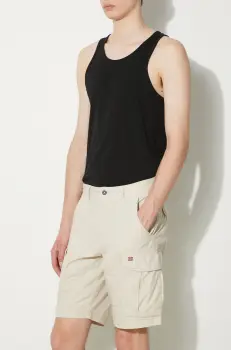 Napapijri pantaloni scurti din bumbac Noto 2.0 culoarea bej, NP0A4HOQN901 imagine