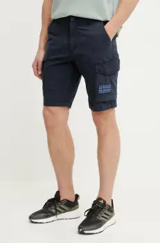 Napapijri pantaloni scurti N-Horton barbati, culoarea albastru marin, NP0A4HOS1761 imagine