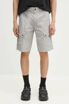 Napapijri pantaloni scurti N-Senio barbati, culoarea gri, NP0A4IMEH621 imagine