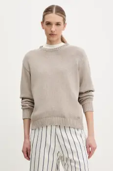 Napapijri pulover de bumbac D-Sambre femei, culoarea bej, NP0A4IFKN901 imagine