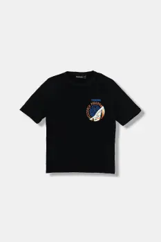 Napapijri tricou de bumbac pentru copii S-ADIGE culoarea negru, cu imprimeu, NP0A88ZWF0N1 imagine