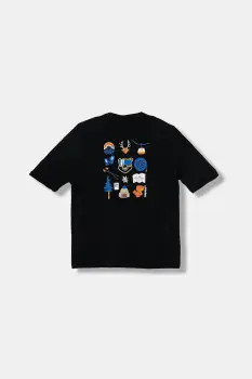 Napapijri tricou de bumbac pentru copii S-ADIGE culoarea negru, cu imprimeu, NP0A88ZWF0X1 imagine