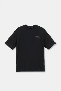 Napapijri tricou de bumbac pentru copii S-AHR culoarea negru, cu imprimeu, NP0A88ZO9411 imagine