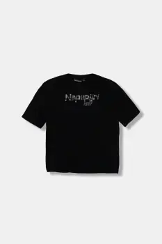 Napapijri tricou de bumbac pentru copii S-PRIMIERO culoarea negru, cu imprimeu, NP0A88ZY9411 imagine