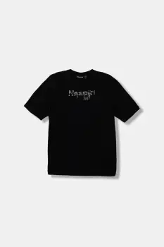 Napapijri tricou de bumbac pentru copii S-PRIMIERO culoarea negru, cu imprimeu, NP0A88ZY9411 imagine