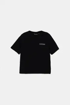 Napapijri tricou din bumbac S-AHR culoarea bleumarin, cu imprimeu, NP0A88ZO9411 imagine