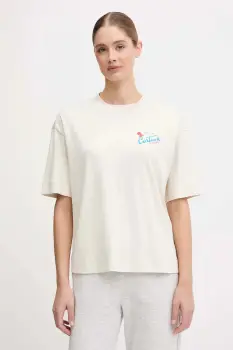 Napapijri tricou din bumbac S-Irto culoarea bej, NP0A88SON1J1 imagine