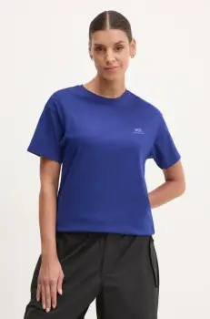 Napapijri tricou din bumbac S-Nina femei, culoarea albastru marin, NP0A4H87B2U1 imagine