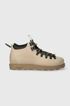 Native pantofi Fitzsimmons femei, culoarea bej, cu toc plat, izolare usoara, 31106848.2163 imagine