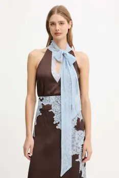 Never Fully Dressed bluza culoarea maro, uni, NFDTO1930 imagine