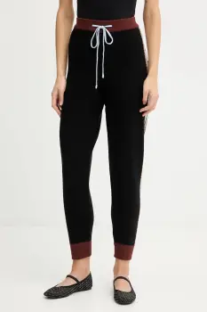 Never Fully Dressed pantaloni de trening culoarea negru, cu imprimeu, NFDKN710 imagine