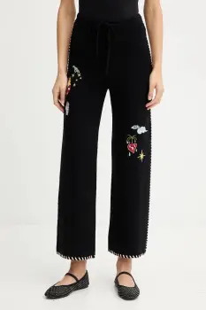 Never Fully Dressed pantaloni de trening culoarea negru, NFDKN727 imagine