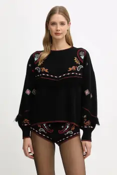 Never Fully Dressed pulover culoarea negru, NFDKN731 imagine