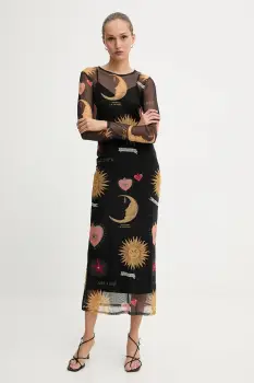 Never Fully Dressed rochie culoarea negru, maxi, mulata, NFDDR1801 imagine