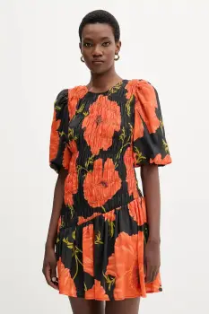 Never Fully Dressed rochie culoarea negru, mini, evazati, NFDDR2826 imagine