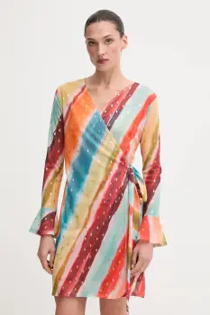 Never Fully Dressed rochie culoarea portocaliu, mini, drept, NFDDR2797 imagine