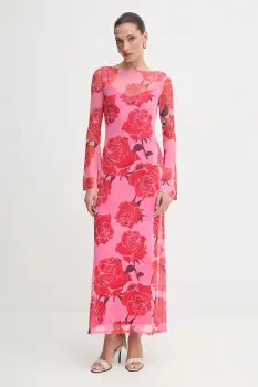 Never Fully Dressed rochie culoarea roz, maxi, mulata, NFDDR2830 imagine