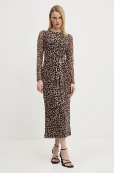 Never Fully Dressed rochie Hannie culoarea bej, maxi, mulata, NFDDR1927 imagine