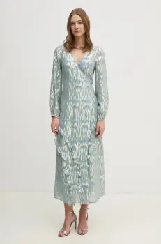 Never Fully Dressed rochie Lottie maxi, evazati, NFDDR1778 imagine