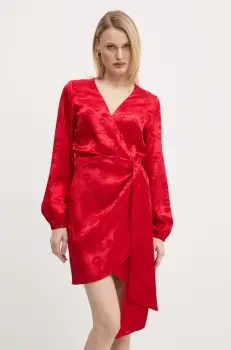 Never Fully Dressed rochie Mini Vienna culoarea rosu, mini, drept, NFDDR1765 imagine