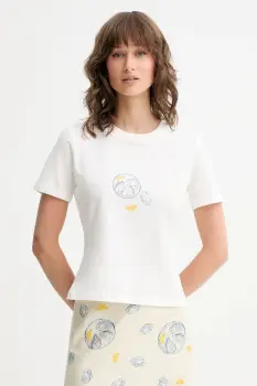 Never Fully Dressed tricou Baby culoarea alb, NFDTO1776 imagine