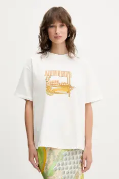 Never Fully Dressed tricou Cart culoarea alb, NFDTO1813 imagine