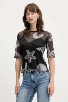 Never Fully Dressed tricou culoarea negru, NFDTO1757 imagine