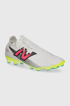 New Balance ghete de fotbal korki Furon Destroy Ag V7+ culoarea alb, SF2AH75 imagine