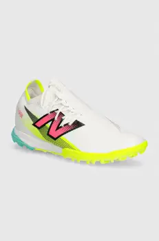 New Balance ghete de fotbal turfy Furon Pro Tf V7+ culoarea alb, SF1TH75 imagine