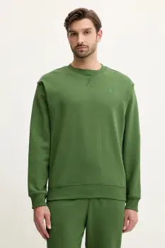 New Balance hanorac de bumbac culoarea verde, MT41506DAE imagine