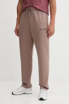 New Balance pantaloni de trening culoarea maro, uni, MP53508EAS imagine