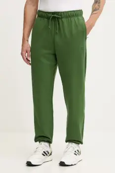 New Balance pantaloni de trening din bumbac culoarea verde, neted, MP41508DAE imagine