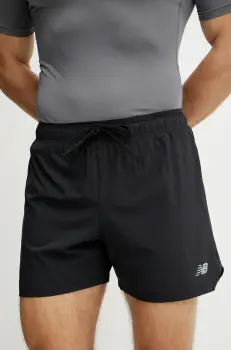 New Balance pantaloni scurti de alergare RC culoarea negru, MS41286BK imagine